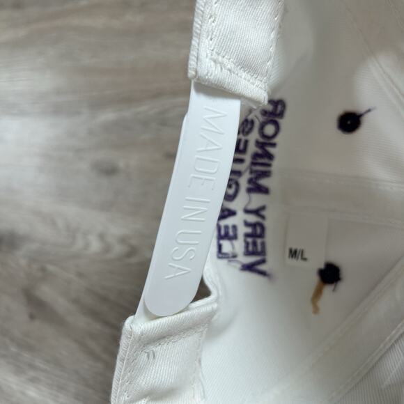 Vintage‎ Woodstock Hippies Snapback Hat White Wool Blend USA MiLB Baseball Cap - Picture 7 of 12